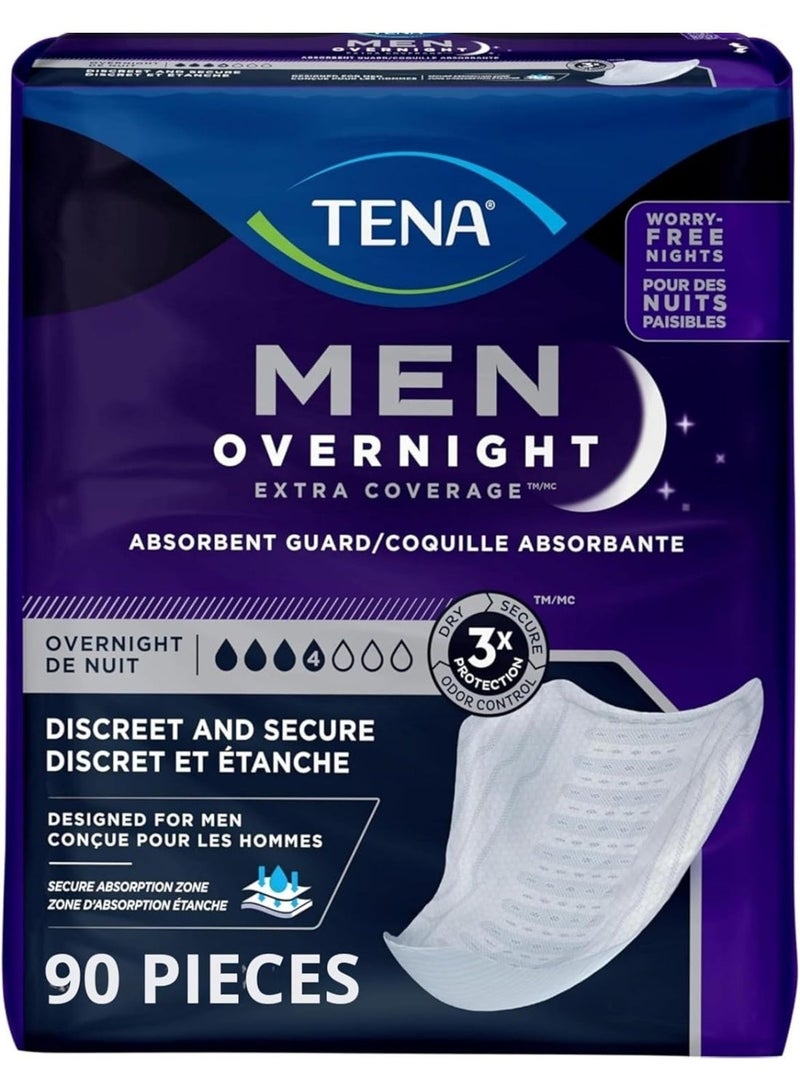 Tena Incontinence Guard for Men, Super Absorbency, 90 Count - Image 1